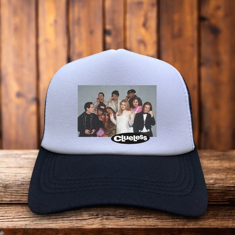 Clueless Unisex Trucker Hat Black Alicia Silverstone As If 90s Classic Film Cap
